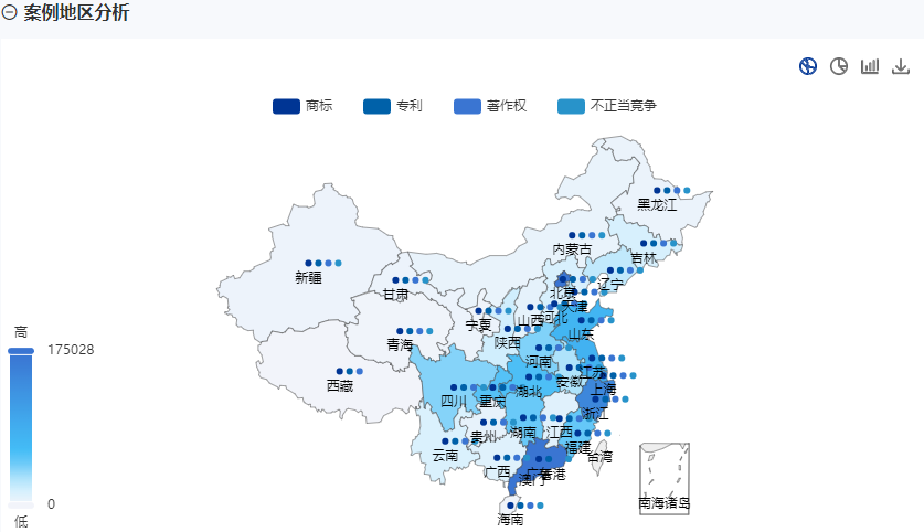 案件地区分布